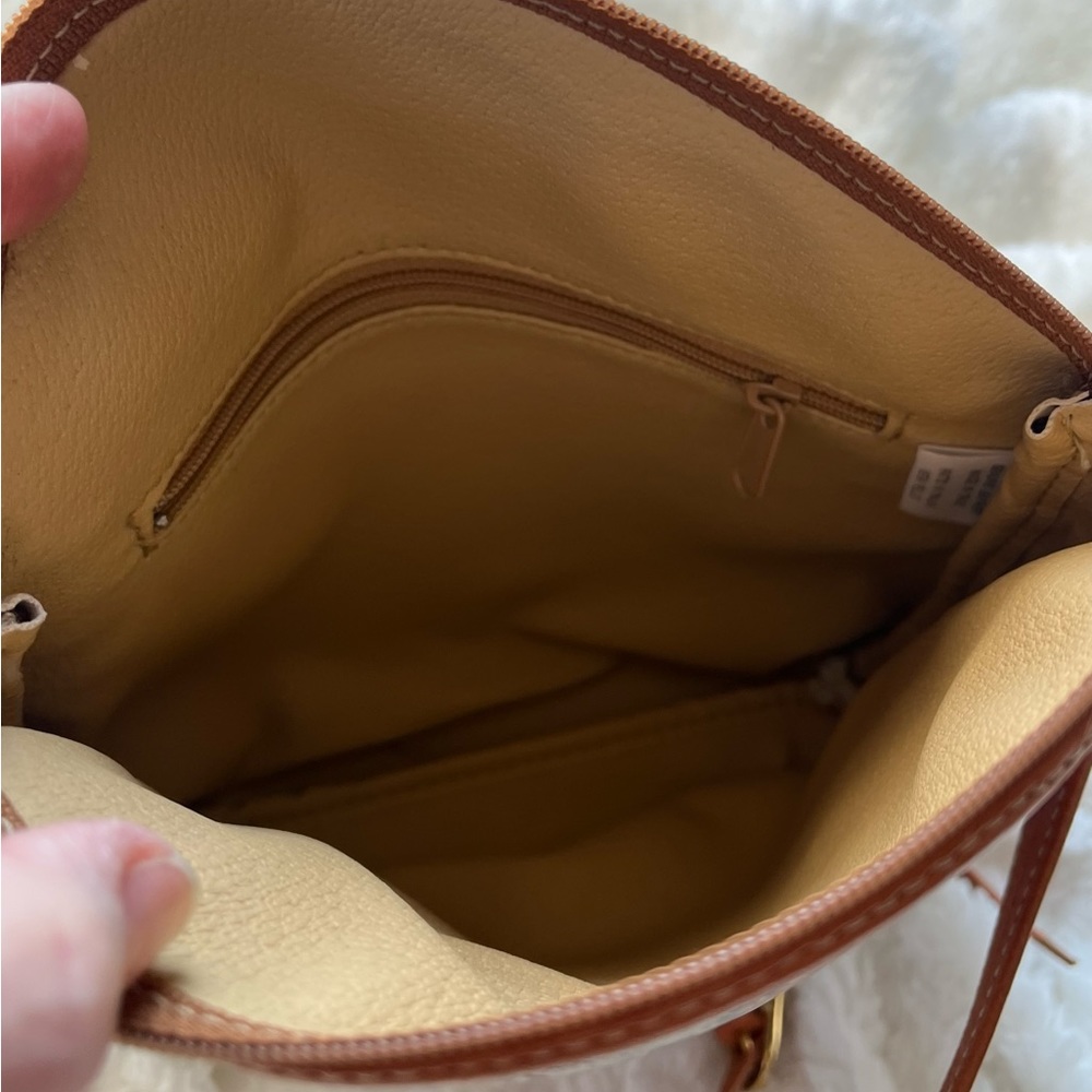 Vibrant Floral leather crossbody. Purchased in Florence Italy. 8.75”x 8.25 - Picture 5 of 5